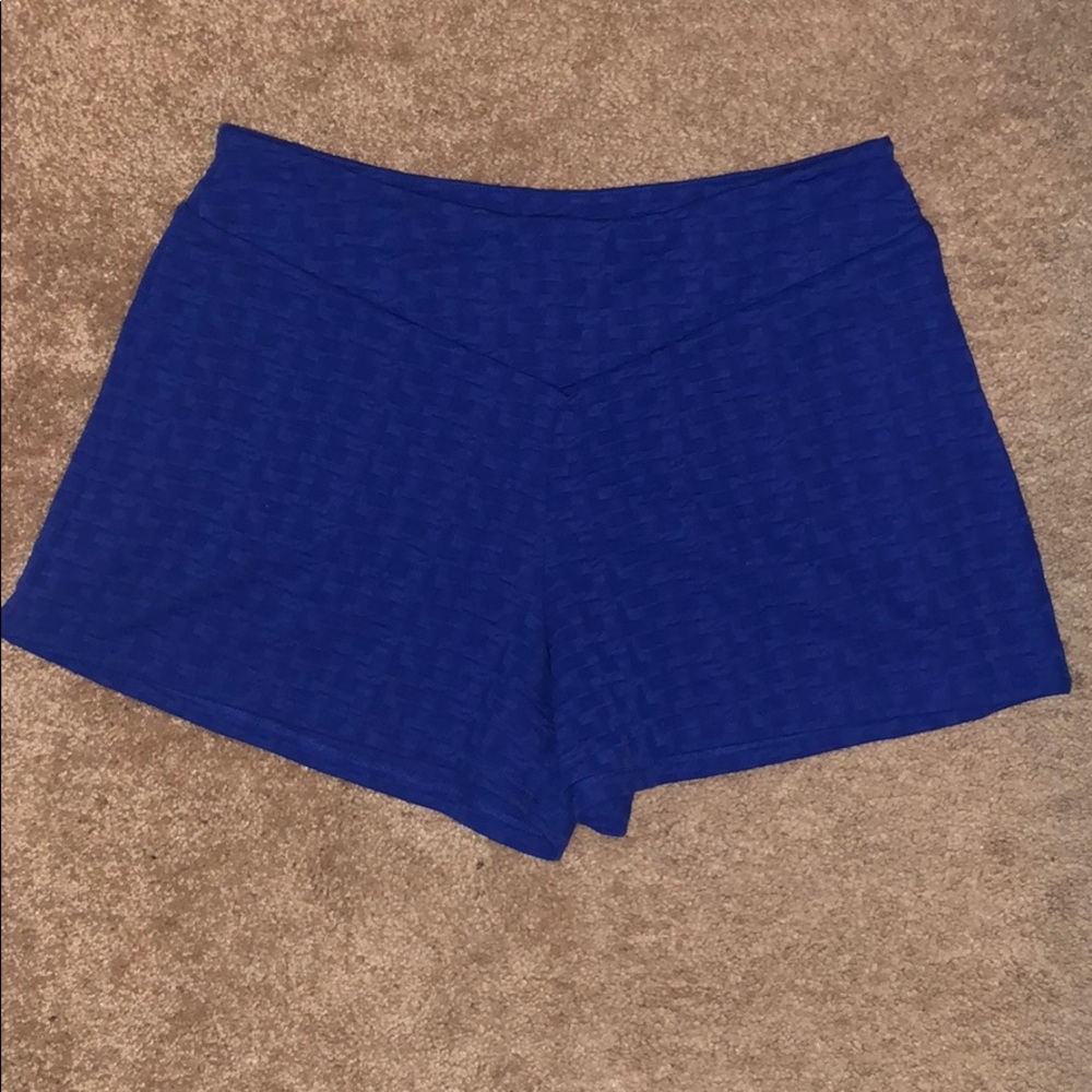 Royal blue shorts